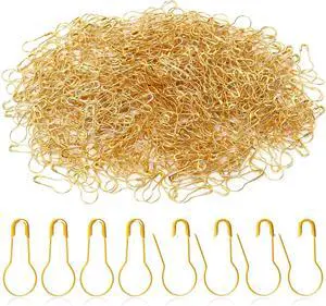 1000 Pieces 22 mm/0.87 Inch Gold Safety Pins Clothing Tag Pins Metal Gourd Safety Pins Bulb Pin Calabash Pin Bead Needle for DIY Craft Home Accessories 1000 Pieces 22 mm/0.87 Inch Gold Safety Pins Clothing Tag Pins Metal Gourd Safety Pins Bulb Pin Calabash Pin Bead Needle for DIY Craft Home Accessories
