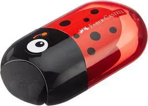 Faber Castell Pencil Dual Sharpener with Eraser Ladybug by by Faber Castell Pencil Dual Sharpener with Eraser Ladybug by by