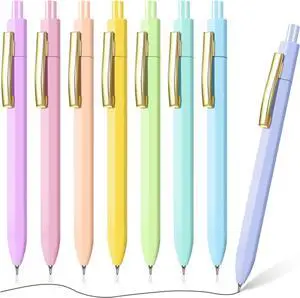 Ballpoint Pens, Black Ink Pens 8 pcs,Smooth Writing Retractable Pen for Teacher Suppliesd, Office Supplies for Womens Ballpoint Pens, Black Ink Pens 8 pcs,Smooth Writing Retractable Pen for Teacher Suppliesd, Office Supplies for Womens