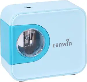 tenwin Portable Electric Pencil Sharpener, Pencil Sharpeners Battery Operated, Tungsten Steel Blade to Fast Sharpen, Kids Pocket Sharpener, Fit to 6-8mm No.2/Colored Pencils, School/Office/Home (Blue) tenwin Portable Electric Pencil Sharpener, Pencil Sharpeners Battery Operated, Tungsten Steel Blade to Fast Sharpen, Kids Pocket Sharpener, Fit to 6-8mm No.2/Colored Pencils, School/Office/Home (Blue)