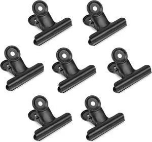 20 Pack Bulldog Clips 2 Inches Large Hinge Paper Clips Metal Hinge Clips for Crafts, Food Bags, Drawings, Photos at Home Kitchen & Office Usage, Black, 51mm 20 Pack Bulldog Clips 2 Inches Large Hinge Paper Clips Metal Hinge Clips for Crafts, Food Bags, Drawings, Photos at Home Kitchen & Office Usage, Black, 51mm