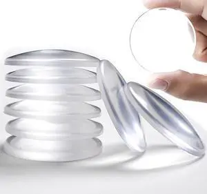 8PCS Door Stoppers for Wall, 2" Medium Transparent Shield 8PCS Door Stoppers for Wall, 2" Medium Transparent Shield