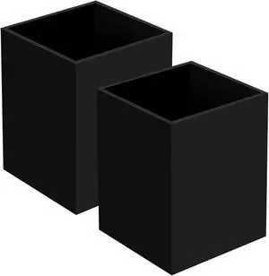 Ptaedex Acrylic Pen Holder Organizer, Black Pencil Holder for Desk, 2 Pack Ptaedex Acrylic Pen Holder Organizer, Black Pencil Holder for Desk, 2 Pack