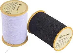 KONMAY 0.5mm Elastic Sewing Thread, 1100 Yards Black&White KONMAY 0.5mm Elastic Sewing Thread, 1100 Yards Black&White