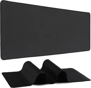 Mouse Pad Gaming - Desk Mat for Keyboard and Mouse - Black Large Mouse Pad for Desk, Mousepad (31.5 x 11.8inch) with Non-Slip Base, Desks Pad Mat for Gaming, Office and Home Mouse Pad Gaming - Desk Mat for Keyboard and Mouse - Black Large Mouse Pad for Desk, Mousepad (31.5 x 11.8inch) with Non-Slip Base, Desks Pad Mat for Gaming, Office and Home