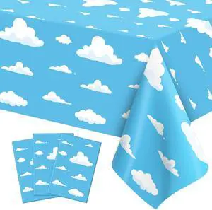 3 PCS Blue Sky and White Clouds Tablecloth Birthday Party Supplies 54 x108 Inch Cartoon Story Table Cloth Plastic Sky Clouds Backdrop Tablecover Cartoon Table Banner for Baby Shower Boy Girl Birthday 3 PCS Blue Sky and White Clouds Tablecloth Birthday Party Supplies 54 x108 Inch Cartoon Story Table Cloth Plastic Sky Clouds Backdrop Tablecover Cartoon Table Banner for Baby Shower Boy Girl Birthday