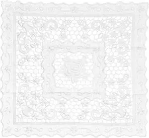 Retro Lace Placemat 15x15-in Square Embroidered Table Place Mats French Crochet Doilies Coasters Cup Mat for Home Wedding, White Retro Lace Placemat 15x15-in Square Embroidered Table Place Mats French Crochet Doilies Coasters Cup Mat for Home Wedding, White
