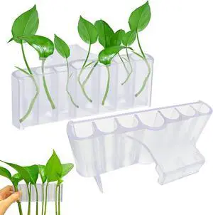 2PC 7 Holes Upgraded Aquarium Plant Holder, Aquatic Plants Cup for Tank, Fish Tank Plant Holder with Long Hook, Aquarium Feeder for Aquascape Decorations on Top of Tank (Transparent-2PC) 2PC 7 Holes Upgraded Aquarium Plant Holder, Aquatic Plants Cup for Tank, Fish Tank Plant Holder with Long Hook, Aquarium Feeder for Aquascape Decorations on Top of Tank (Transparent-2PC)