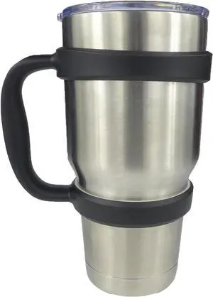 Handle for 30oz Yeti Rambler Tumbler Cooler Cup SIC Kodiak Cups Etc Holder Grip Black Handle for 30oz Yeti Rambler Tumbler Cooler Cup SIC Kodiak Cups Etc Holder Grip Black