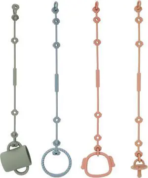 Toy Safety Straps, Silicone Adjustable Baby Pacifier Straps, 4Pcs Toy Safety Straps, Silicone Adjustable Baby Pacifier Straps, 4Pcs
