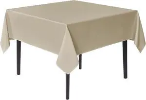 Natural Square Tablecloths 54x54 Inch Fabric Card Table Cloth Natural Square Tablecloths 54x54 Inch Fabric Card Table Cloth