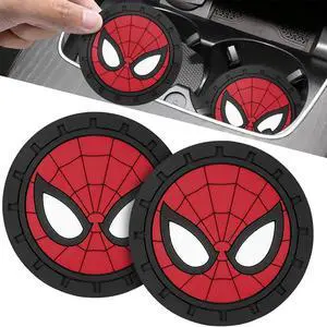 Cup Holder Insert Coaster for Marvel Spiderman Fans,Anti Slip Car Cup Coaster Interior Accessories Cup Holder Insert Coaster for Marvel Spiderman Fans,Anti Slip Car Cup Coaster Interior Accessories