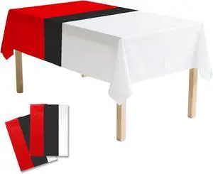 2pcs Red and White Cartoon Anime Party Tablecloth, 108x180cm/43x71in 2pcs Red and White Cartoon Anime Party Tablecloth, 108x180cm/43x71in