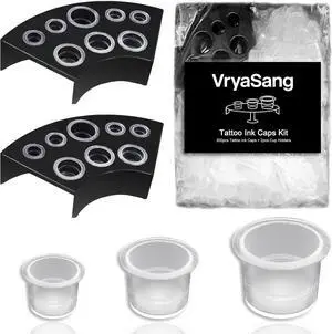302Pcs Tattoo Ink Caps Kit Tattoo Ink Cups Holder Tattoo Supplies 302Pcs Tattoo Ink Caps Kit Tattoo Ink Cups Holder Tattoo Supplies