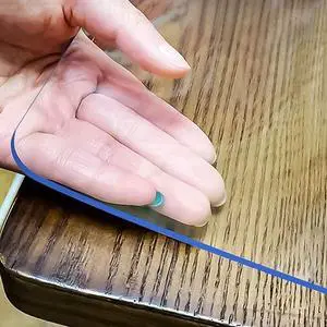 Clear Desk Mat 14x24 in, 1.5mm Thick Plastic Table Cover Protector Clear Desk Mat 14x24 in, 1.5mm Thick Plastic Table Cover Protector