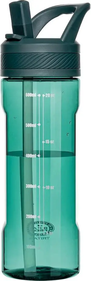 20oz Kids Water Bottle with Straw, BPA-Free Tritan Water Bottle for School, Leakproof Clear Water Bottle with One Click Open, Measurement Scale, Cup Holder Friendly for Boys Girls,Lagoon 20oz Kids Water Bottle with Straw, BPA-Free Tritan Water Bottle for School, Leakproof Clear Water Bottle with One Click Open, Measurement Scale, Cup Holder Friendly for Boys Girls,Lagoon