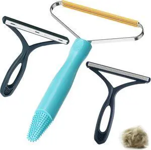 3-Pack Pet Hair Removal Tool, Dog & Cat Hair Remover, Carpet Rake | Fur Removal Tool, Portable Carpet Scraper, Pet Hair Brush, Carpet Rake for Pet Hair Removal, Car Cushions, Sofas, Rug 3-Pack Pet Hair Removal Tool, Dog & Cat Hair Remover, Carpet Rake | Fur Removal Tool, Portable Carpet Scraper, Pet Hair Brush, Carpet Rake for Pet Hair Removal, Car Cushions, Sofas, Rug