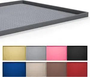 Dog Feeding Mat,100% Waterproof BPA Free Silicone Pet Food and Water Bowl Placemat,Dishwasher, High Raised Edge to Prevent Spills,Nonslip Tray to Stop Messes on Floor (19"x12"x0.5", Grey) Dog Feeding Mat,100% Waterproof BPA Free Silicone Pet Food and Water Bowl Placemat,Dishwasher, High Raised Edge to Prevent Spills,Nonslip Tray to Stop Messes on Floor (19"x12"x0.5", Grey)