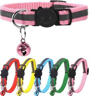 XXS Dog Collar Teacup Dog Collar3/8 inch WidthReflective Pink | Mini Reflective Teacup Dog Collar For Small Dogs and Cats XXS Dog Collar Teacup Dog Collar3/8 inch WidthReflective Pink | Mini Reflective Teacup Dog Collar For Small Dogs and Cats