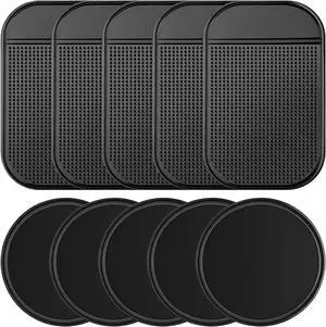 10 Pcs Car Dashboard Non Slip Mat, Sticky Pad for Car Dashboard Anti-Slip Gel Pads Removable Silicone Reusable Picky Pad Multi Sticky Mat for Cars Kitchen Pet Bowl Mats 10 Pcs Car Dashboard Non Slip Mat, Sticky Pad for Car Dashboard Anti-Slip Gel Pads Removable Silicone Reusable Picky Pad Multi Sticky Mat for Cars Kitchen Pet Bowl Mats