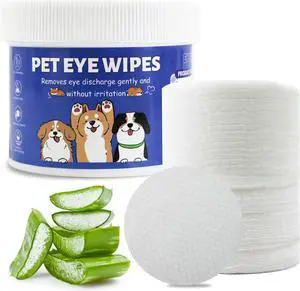 Dog Eye Wipes 100 Counts, Gently Clean Eye Wipes for Dogs & Cats | Textured pet eye wipes gently remove tear stains, eye discharge, and debris while keeping eyes clean for dogs and cats Dog Eye Wipes 100 Counts, Gently Clean Eye Wipes for Dogs & Cats | Textured pet eye wipes gently remove tear stains, eye discharge, and debris while keeping eyes clean for dogs and cats