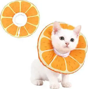 Cat Cone Collar Soft, Waterproof Cat Recovery Collar for Wound Healing After Surgery or Neutering Alternative to Elizabethan Collars Medical Neck Cone for Cats and Puppies (Orange, Small) Cat Cone Collar Soft, Waterproof Cat Recovery Collar for Wound Healing After Surgery or Neutering Alternative to Elizabethan Collars Medical Neck Cone for Cats and Puppies (Orange, Small)
