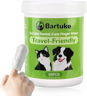 Pet Teeth Cleaning Wipes for Dogs & Cats, 60 Counts Pet Dental Care Finger Wipes Remove Bad Breath, Plaque, Tartar Buildup, Disposable Dog Finger Toothbrush Wipes Effective Teeth Cleaner Pet Teeth Cleaning Wipes for Dogs & Cats, 60 Counts Pet Dental Care Finger Wipes Remove Bad Breath, Plaque, Tartar Buildup, Disposable Dog Finger Toothbrush Wipes Effective Teeth Cleaner