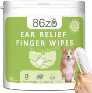 Dog Ear Finger Wipes for Dogs & Cats, Thicker Dog Ear Cat Ear Cleaner Wipes, Dog Ear Infection Relief to Relieve Ear Itching, Remove Ear Wax, Dirt, Smelly - Fresh Green Tea Scent Dog Ear Finger Wipes for Dogs & Cats, Thicker Dog Ear Cat Ear Cleaner Wipes, Dog Ear Infection Relief to Relieve Ear Itching, Remove Ear Wax, Dirt, Smelly - Fresh Green Tea Scent