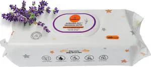 Wipes 100% Natural, Plant-Based Hypoallergenic Grooming Wipes for Dogs & Cats Extra-Durable, Large & Thick for Effortless Cleaning (Lavender, 100 Count) Wipes 100% Natural, Plant-Based Hypoallergenic Grooming Wipes for Dogs & Cats Extra-Durable, Large & Thick for Effortless Cleaning (Lavender, 100 Count)