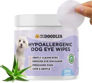 Dog Eye Wipes, Pre-Soaked Pads, Gently Cleans, Removes Tear Stains, 200 PCS | Safe, Gentle Formula Cleans Around Eyes Daily, Non-Irritating, Tear Stain Remover for Dogs, Ideal for Puppies & All Breeds Dog Eye Wipes, Pre-Soaked Pads, Gently Cleans, Removes Tear Stains, 200 PCS | Safe, Gentle Formula Cleans Around Eyes Daily, Non-Irritating, Tear Stain Remover for Dogs, Ideal for Puppies & All Breeds