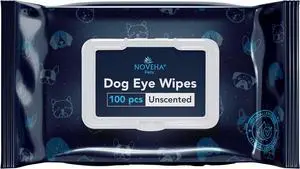 100PCs Dog Eye Wipes - Tear Stain Remover for Dogs - Formulated with Chamomile and Aloe to Remove Eye Debris, Tear Stains & Eye Discharge - Plant Based, Safe, and Large 5"x5" Unscented Wipes 100PCs Dog Eye Wipes - Tear Stain Remover for Dogs - Formulated with Chamomile and Aloe to Remove Eye Debris, Tear Stains & Eye Discharge - Plant Based, Safe, and Large 5"x5" Unscented Wipes