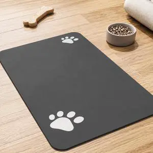 Pet Feeding Mat-Absorbent Dog Mat for Food and Water Bowl-No Stains Easy Clean Dog Food Mat-Quick Dry Water Dispenser-Puppy Supplies Accessories Pet Feeding Mat-Absorbent Dog Mat for Food and Water Bowl-No Stains Easy Clean Dog Food Mat-Quick Dry Water Dispenser-Puppy Supplies Accessories