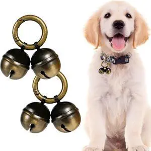 Bells for Dog Collars with Easy Clip Clasps, Suitable for Medium to Large Dogs, Extra Loud Pet Tracker, Durable Collar Charms(Bronze & Black, 2 Pack) Bells for Dog Collars with Easy Clip Clasps, Suitable for Medium to Large Dogs, Extra Loud Pet Tracker, Durable Collar Charms(Bronze & Black, 2 Pack)