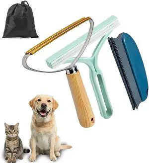 Pet Hair Remover 2nd Gen (3 Pack) - Reusable Lint Removal Tool for Couch, Carpets, Cat Trees, Car Mats, Furniture, Clothes, Pet Houses, Dog & Cat Hair Scraper Tool with Storage Bag Pet Hair Remover 2nd Gen (3 Pack) - Reusable Lint Removal Tool for Couch, Carpets, Cat Trees, Car Mats, Furniture, Clothes, Pet Houses, Dog & Cat Hair Scraper Tool with Storage Bag