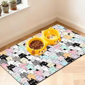 Pet Feeding Mat for Floors Cat Food Mat Waterproof Dog Food Mat and Water Absorbent Quick Dry Non Slip Mat for Cat Bowls Pet Feeding Mat for Floors Cat Food Mat Waterproof Dog Food Mat and Water Absorbent Quick Dry Non Slip Mat for Cat Bowls