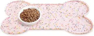 Dog Food Mat Anti-Slip Silicone Dog Bowl Mat Thicker Pet Placemat Waterproof Cat Feeder Pad with Raised Edge Puppy Kitten Feeding Mats Suitable Small Medium-Sized Dogs Cats Eating Tray Dog Food Mat Anti-Slip Silicone Dog Bowl Mat Thicker Pet Placemat Waterproof Cat Feeder Pad with Raised Edge Puppy Kitten Feeding Mats Suitable Small Medium-Sized Dogs Cats Eating Tray