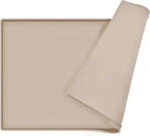 Silicone Dog Food Mat Waterproof Pet Feeding Tray for Small Medium Dogs | Non slip pet bowl placemat with 0.6 inch raised edges and flexible roll up design.Fits most spaces.Size 18.5" x 11.5" Silicone Dog Food Mat Waterproof Pet Feeding Tray for Small Medium Dogs | Non slip pet bowl placemat with 0.6 inch raised edges and flexible roll up design.Fits most spaces.Size 18.5" x 11.5"