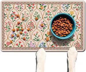 Absorbent Pet Dog Bowl Mat for Food and Water, Pet Cat Food Feeding Mat with Non Slip Rubber Backing, Dog Food Mats for Floors Waterproof, 12"x20" Absorbent Pet Dog Bowl Mat for Food and Water, Pet Cat Food Feeding Mat with Non Slip Rubber Backing, Dog Food Mats for Floors Waterproof, 12"x20"