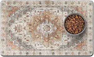 Pet Food Mats for Floor, Absorbent Dog Mat for Food and Water Dispenser Mat, Dog Food Mat Quick Dry Cat Food Mat Pet Supplies Pet Food Mats for Floor, Absorbent Dog Mat for Food and Water Dispenser Mat, Dog Food Mat Quick Dry Cat Food Mat Pet Supplies