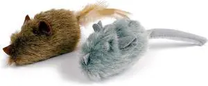 2 Pack Squeaky Furry Mouse Cat Toys with Silvervine, Realistic Fluffy Mice Kitten Interactive Hunting Toy, Noise-Making Cat Prey Toy for Indoor Cats, Boredom Relief Teaser Chew Toy. 2 Pack Squeaky Furry Mouse Cat Toys with Silvervine, Realistic Fluffy Mice Kitten Interactive Hunting Toy, Noise-Making Cat Prey Toy for Indoor Cats, Boredom Relief Teaser Chew Toy.