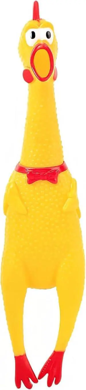 Screaming Chicken, Squeaky Chicken Dog Toys Gag Gifts Prank | Novelty Toy Party Favors for Kids Adults, Goodie Bag Fillers Basket Stuffers Screaming Chicken, Squeaky Chicken Dog Toys Gag Gifts Prank | Novelty Toy Party Favors for Kids Adults, Goodie Bag Fillers Basket Stuffers