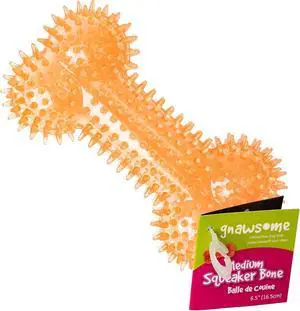 Dog Toys - 6.5 Spiky Squeaker Bone - Medium - Dental & Gum Wellness - Stimulating Fun - Hidden Squeaker - Durable for Heavy Chewers - 100% BPA-Free - Assorted Colors Dog Toys - 6.5 Spiky Squeaker Bone - Medium - Dental & Gum Wellness - Stimulating Fun - Hidden Squeaker - Durable for Heavy Chewers - 100% BPA-Free - Assorted Colors