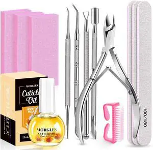 Nail File and Buffer Blocks with Nail Care Kit | 13 Pcs Manicure Kit for Women, with Milk and Honey Cuticle Oil, Cuticle Trimmer Set Nail File and Buffer Blocks with Nail Care Kit | 13 Pcs Manicure Kit for Women, with Milk and Honey Cuticle Oil, Cuticle Trimmer Set