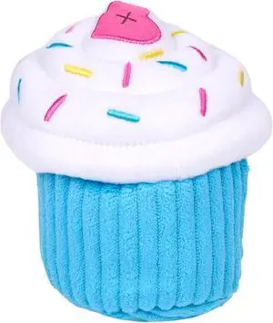 Birthday Cupcake- Dog Squeaky Toys to Keep Them Busy, Funny Food Plush for Small, Medium, & Large Dogs, Cute Stuffed Puppy Toy, Pet Products, Gift for Dogs of All Breeds, Soft & Cuddly- Blue Birthday Cupcake- Dog Squeaky Toys to Keep Them Busy, Funny Food Plush for Small, Medium, & Large Dogs, Cute Stuffed Puppy Toy, Pet Products, Gift for Dogs of All Breeds, Soft & Cuddly- Blue