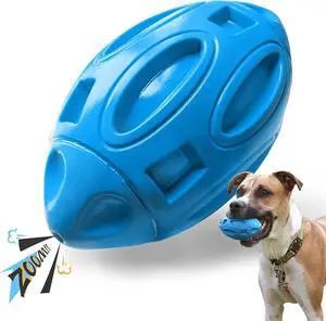 Squeaky Dog Toys for Aggressive Chewers: Rubber Puppy Chew Ball with Squeaker, Almost Indestructible and Durable Pet Toy for Medium and Large Breed Squeaky Dog Toys for Aggressive Chewers: Rubber Puppy Chew Ball with Squeaker, Almost Indestructible and Durable Pet Toy for Medium and Large Breed