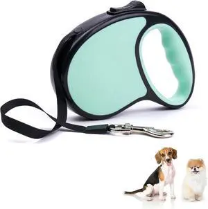 Retractable Dog Leash - Tangle Free - Heavy Duty - Strong Nylon for Small, Medium and Large Dogs - Dog Walking Leash - One Button Break and Lock - No Tangle Anti-Slip Handle (Green) Retractable Dog Leash - Tangle Free - Heavy Duty - Strong Nylon for Small, Medium and Large Dogs - Dog Walking Leash - One Button Break and Lock - No Tangle Anti-Slip Handle (Green)
