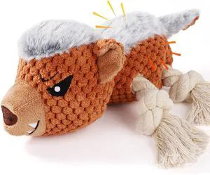 Dog Toys - Squeaky Interactive Plush Dog Toy with Rope, Chew Toy for Large Dogs, Small Dogs & Puppies - Tug of War Dog Toy for Aggressive Chewers, Pet Toys for Dogs Dog Toys - Squeaky Interactive Plush Dog Toy with Rope, Chew Toy for Large Dogs, Small Dogs & Puppies - Tug of War Dog Toy for Aggressive Chewers, Pet Toys for Dogs