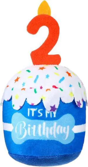 Dog Birthday Cake Toy Squeaky Plush Toy for Girl Boy Gifts, Chew Accessories for Dog Birthday Party Decor Favor for Large, Medium and Small Dogs(2nd,Blue) Dog Birthday Cake Toy Squeaky Plush Toy for Girl Boy Gifts, Chew Accessories for Dog Birthday Party Decor Favor for Large, Medium and Small Dogs(2nd,Blue)