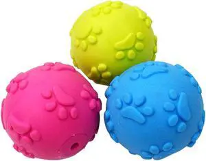 Dog Toys Dog Balls for Small Medium Large Dogs Squeaky Toy Balls 3 Pcs Dog Toys Dog Balls for Small Medium Large Dogs Squeaky Toy Balls 3 Pcs