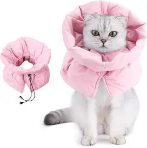 Cat Recovery Collar, Soft Adjustable Cat Cone Alternative, Lightweight Waterproof Fasteners Collars for Cats Kittens Puppies, After Surgery Stop Licking, Post-Surgery or Skin Protection. Cat Recovery Collar, Soft Adjustable Cat Cone Alternative, Lightweight Waterproof Fasteners Collars for Cats Kittens Puppies, After Surgery Stop Licking, Post-Surgery or Skin Protection.